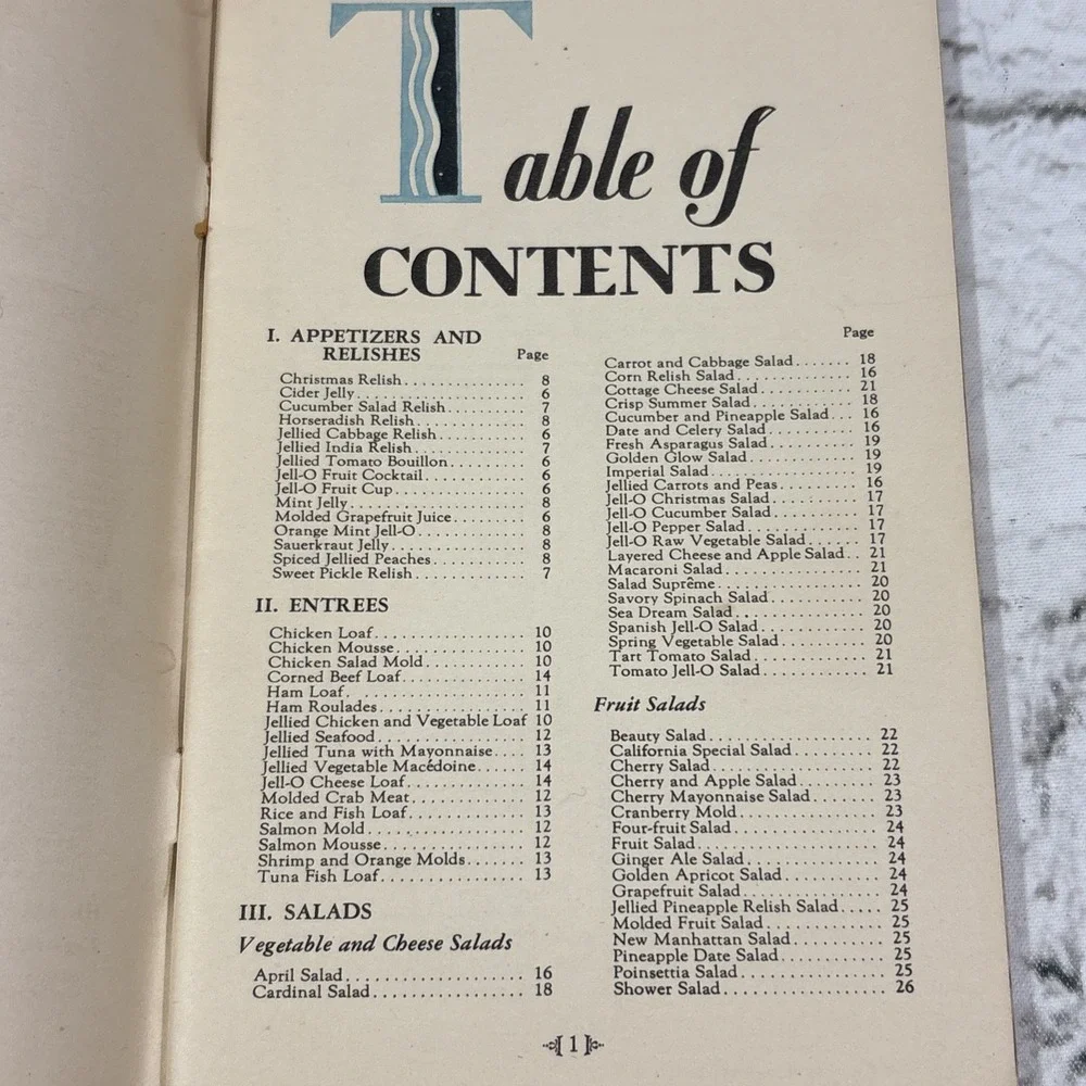 Complete Jell-O Recipe Book Booklet 1929 Art Deco Recipes